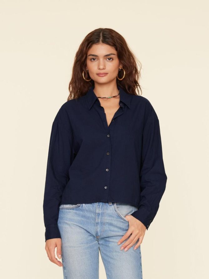 Xirena Shirts | Women Navy Dawson Shirt