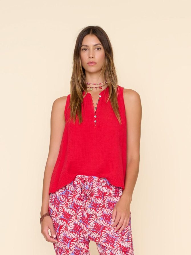 Xirena Tops | Women Real Red Tish Top