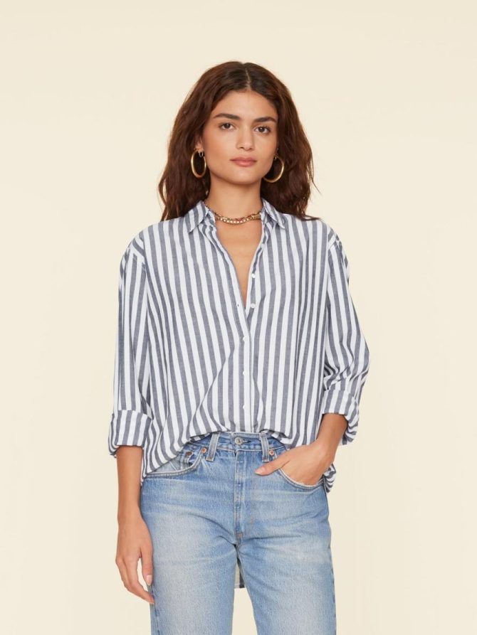 Xirena Shirts | Women Twilight Stripe Beau Shirt