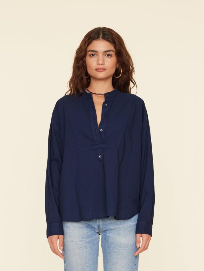 Xirena Tops | Women Navy Jones Top