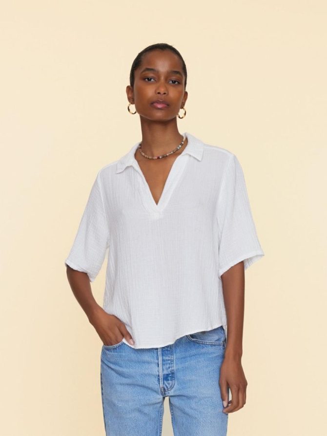 Xirena Tops | Women White Ryder Top