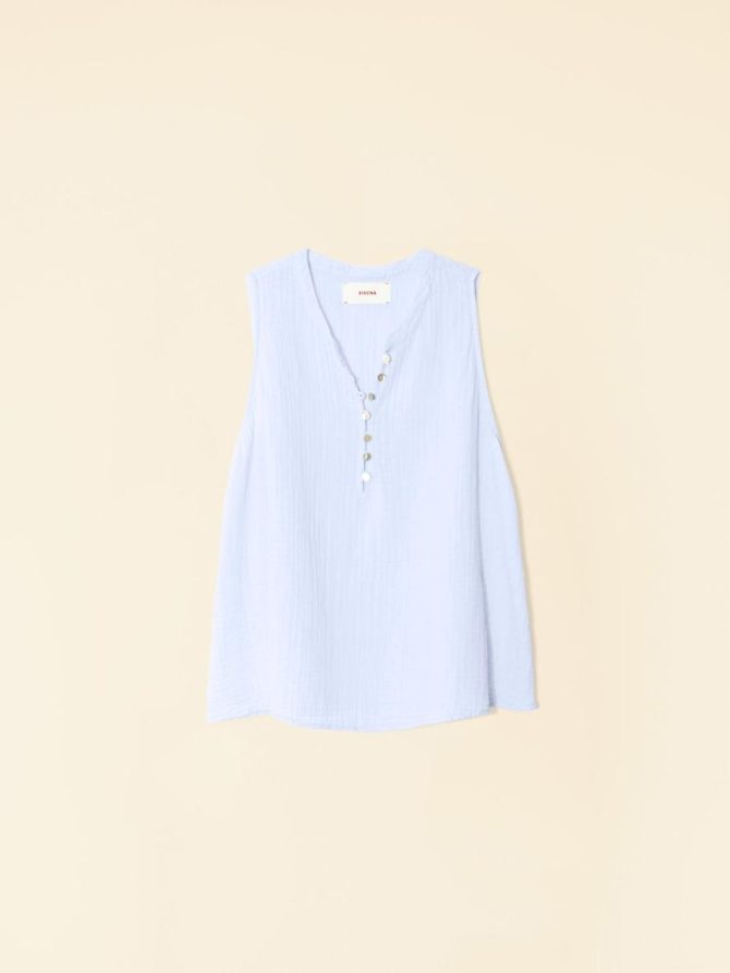 Xirena Tops | Women Pale Sky Tish Top