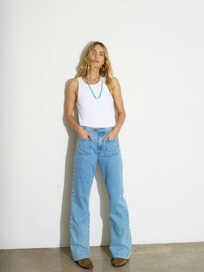 Xirena Pants & Jumpsuits | Women Blue Jay Gloria Denim Pant