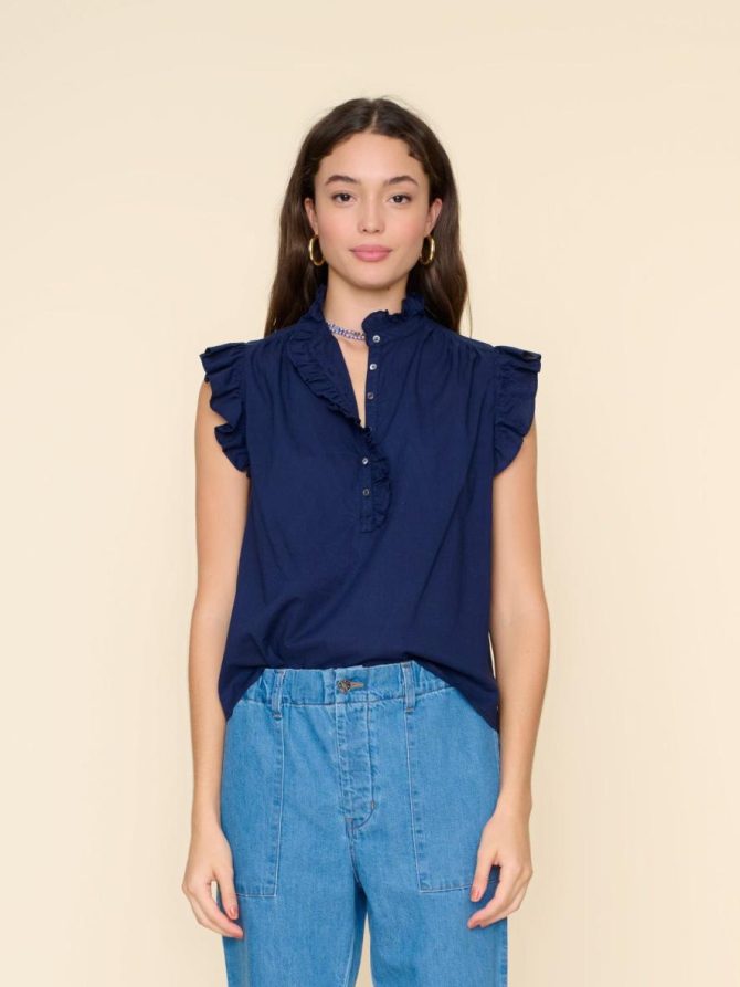 Xirena Tops | Women Navy Brenna Top