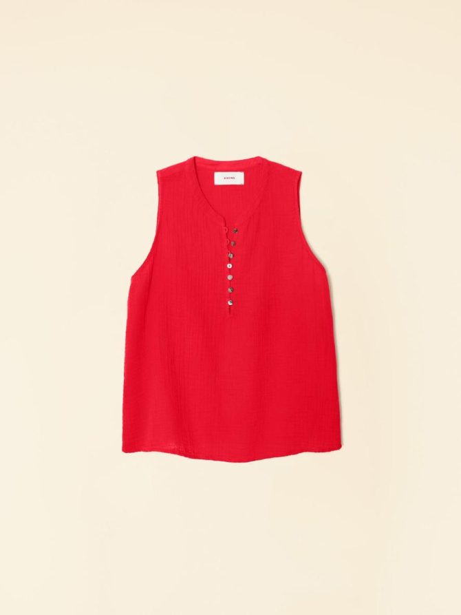 Xirena Tops | Women Real Red Tish Top