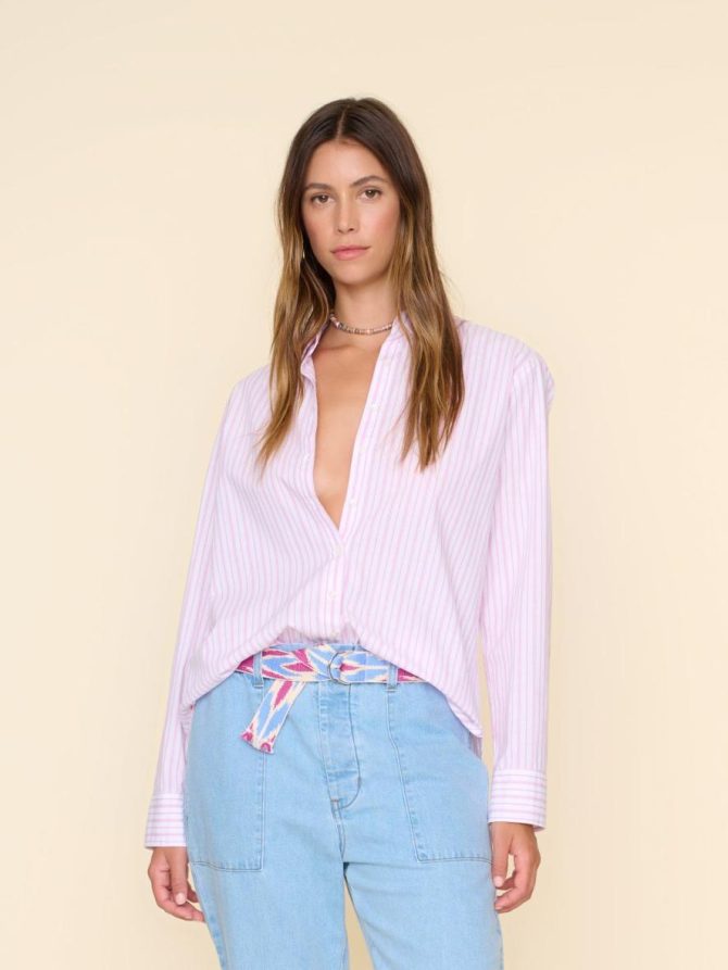 Xirena Shirts | Women Peony Stripe Beau Shirt