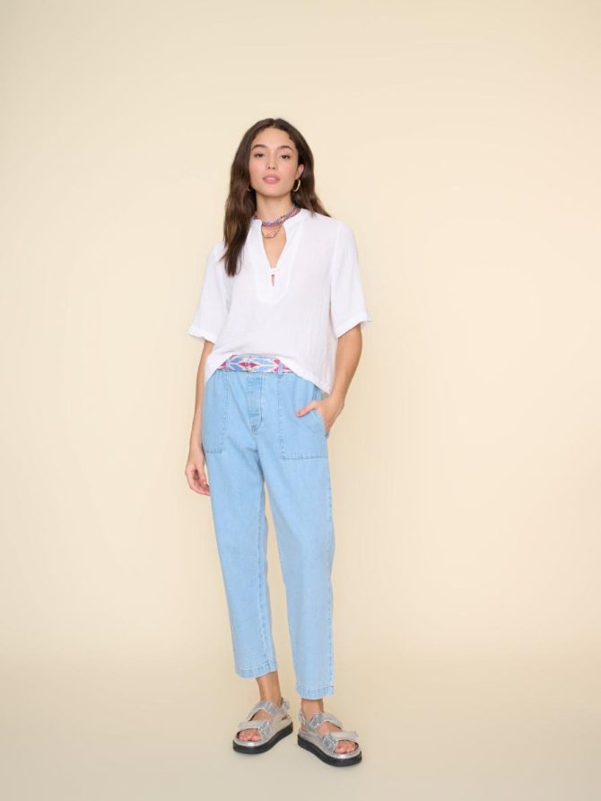 Xirena Pants & Jumpsuits | Women Light Blue Mercer Denim Pant