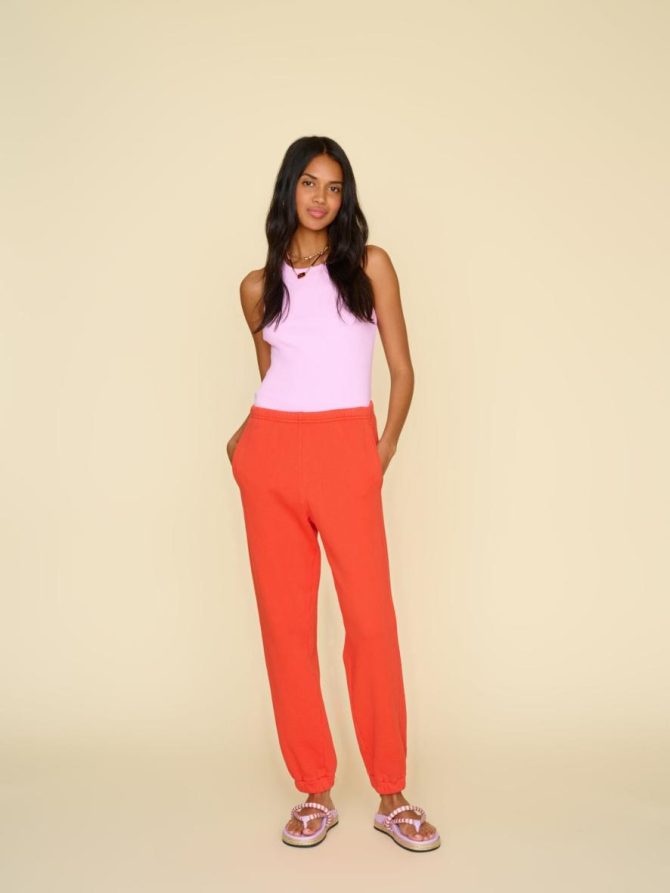 Xirena Sweats & Tees | Women Orange Pomme Davis Sweatpant