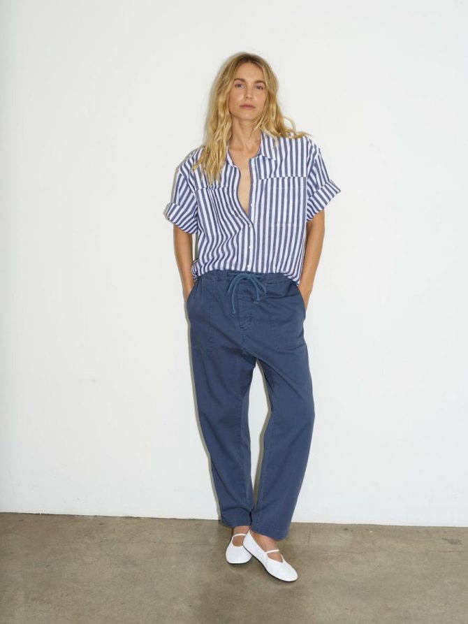 Xirena Pants & Jumpsuits | Women Washed Bleu Eliott Twill Pant