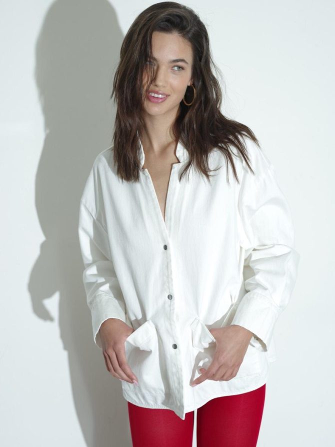 Xirena Sweaters & Jackets | Women White Reeves Denim Jacket