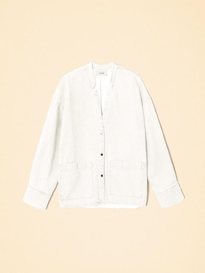 Xirena Sweaters & Jackets | Women White Reeves Denim Jacket