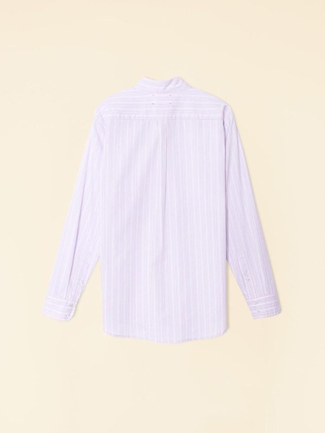 Xirena Shirts | Women Lilac Stripe Beau Shirt