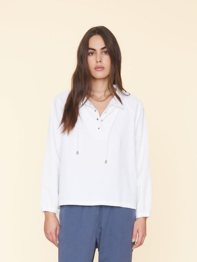 Xirena Tops | Women White Oaklee Twill Top