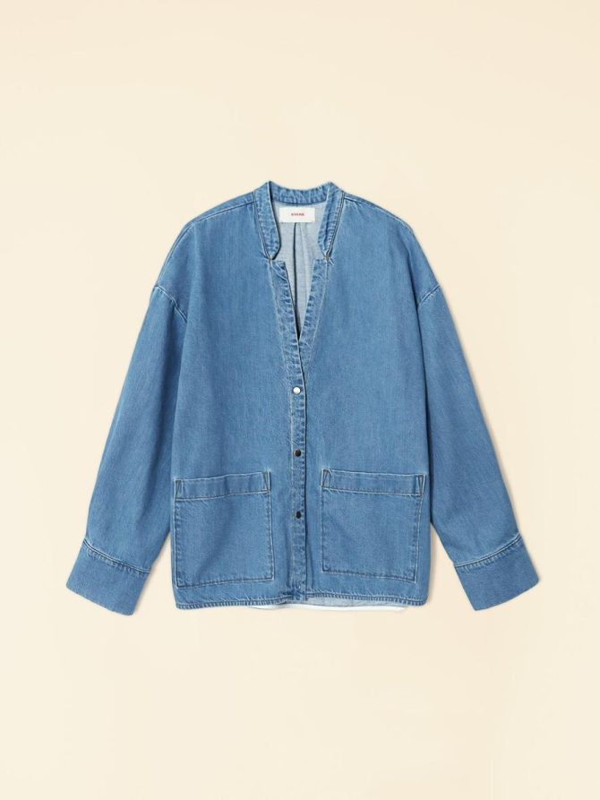 Xirena Sweaters & Jackets | Women Mid Blue Reeves Denim Jacket