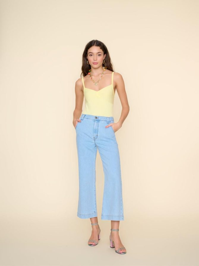 Xirena Pants & Jumpsuits | Women Light Blue Corbin Denim Pant