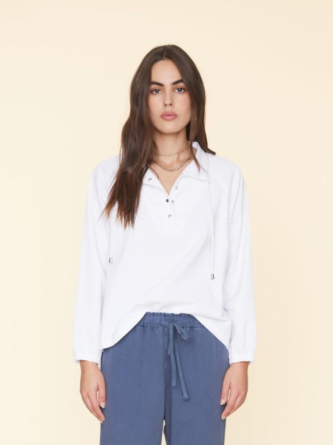 Xirena Tops | Women White Oaklee Twill Top