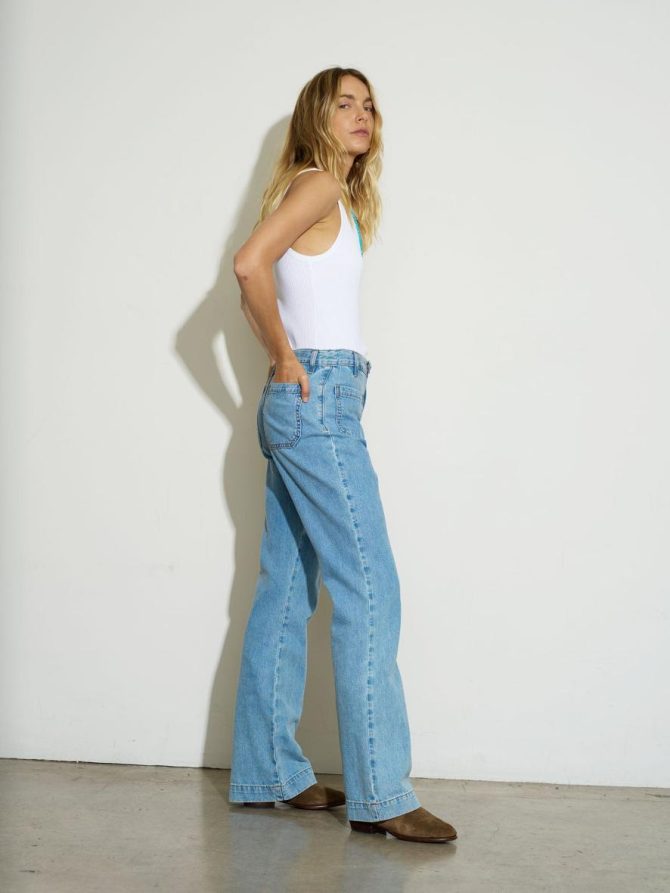 Xirena Pants & Jumpsuits | Women Blue Jay Gloria Denim Pant