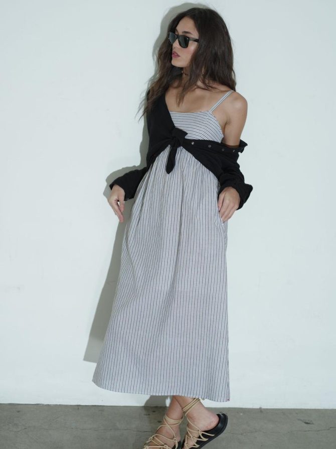 Xirena Dresses & Skirts | Women Mocha Stripe Flavia Dress