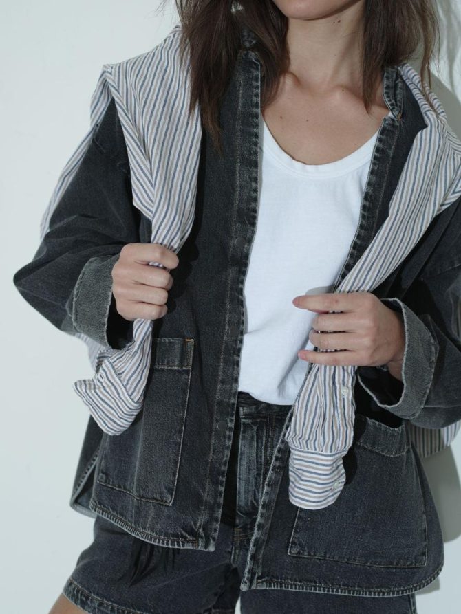 Xirena Sweaters & Jackets | Women Black Reeves Denim Jacket