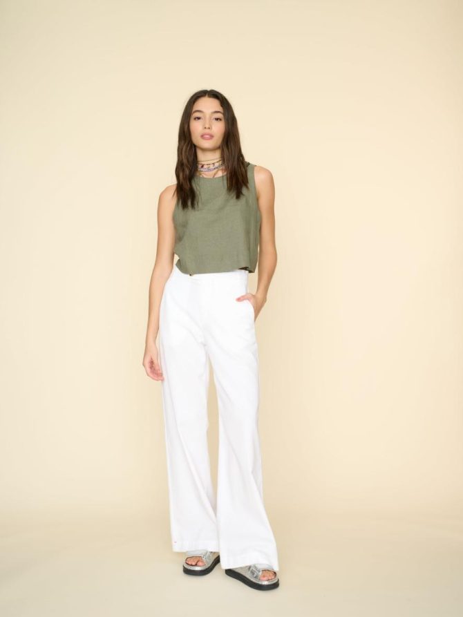 Xirena Pants & Jumpsuits | Women White Ledger Twill Pant