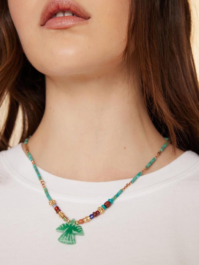 Xirena Accessories | Women Gachon Pothier Jade Epure Bird Necklace V2