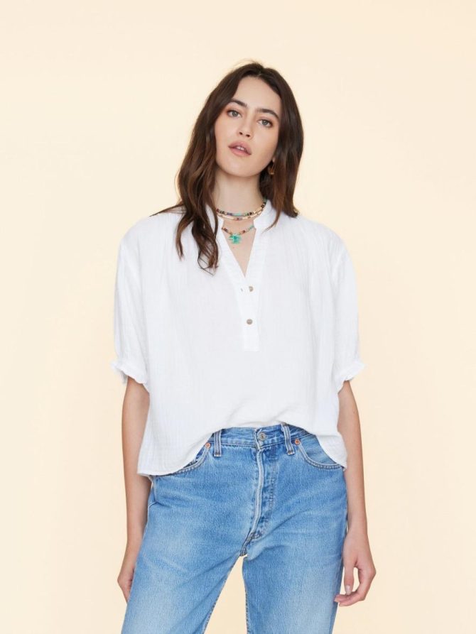 Xirena Tops | Women White Taye Top