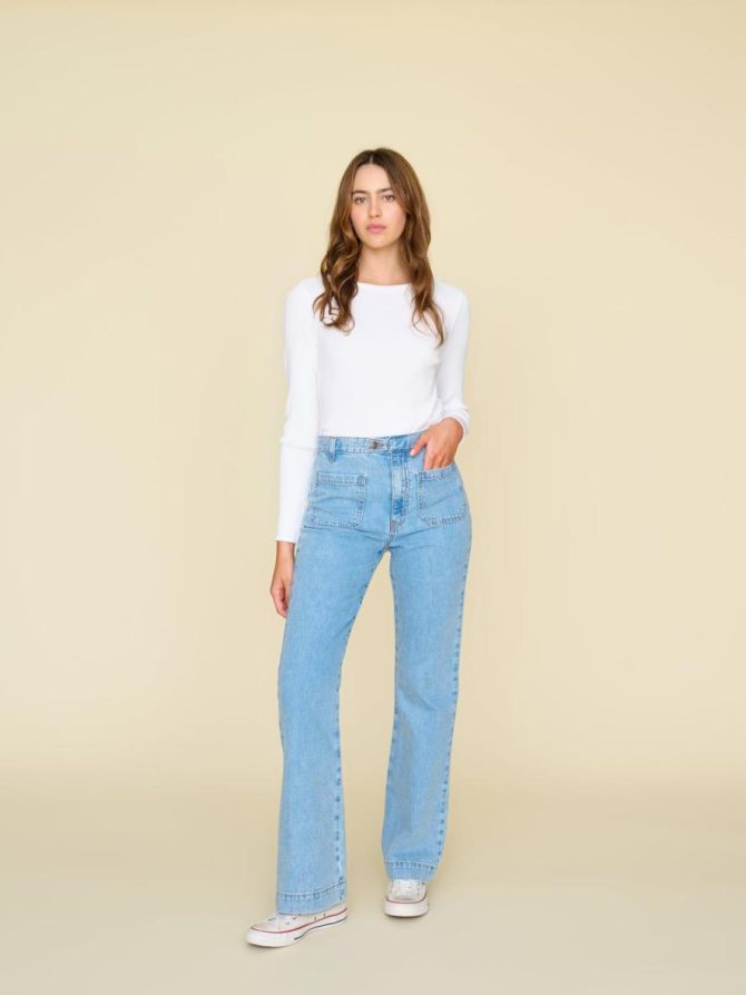 Xirena Pants & Jumpsuits | Women Blue Jay Gloria Denim Pant