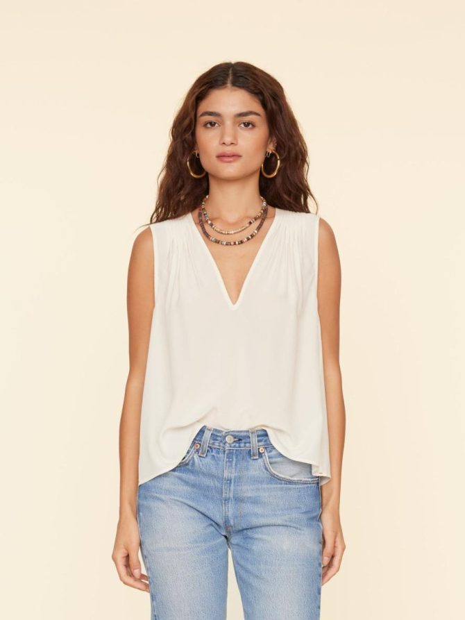 Xirena Tops | Women White Agate Clare Top