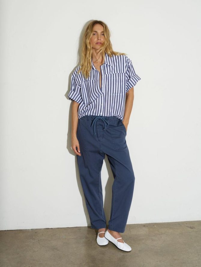 Xirena Pants & Jumpsuits | Women Washed Bleu Eliott Twill Pant